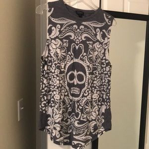 Topshop oversized muscle T